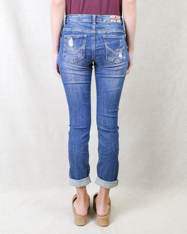 7th Street Distressed Skinny Denim Jeans