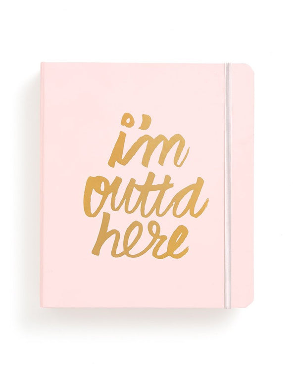 Ban.do - Travel Hard Cover 3-Ring Binder Planner - I'm Outta Here