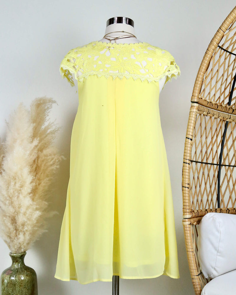 Floral Crochet Lace Cap Sleeve Summer Dress in More Colors