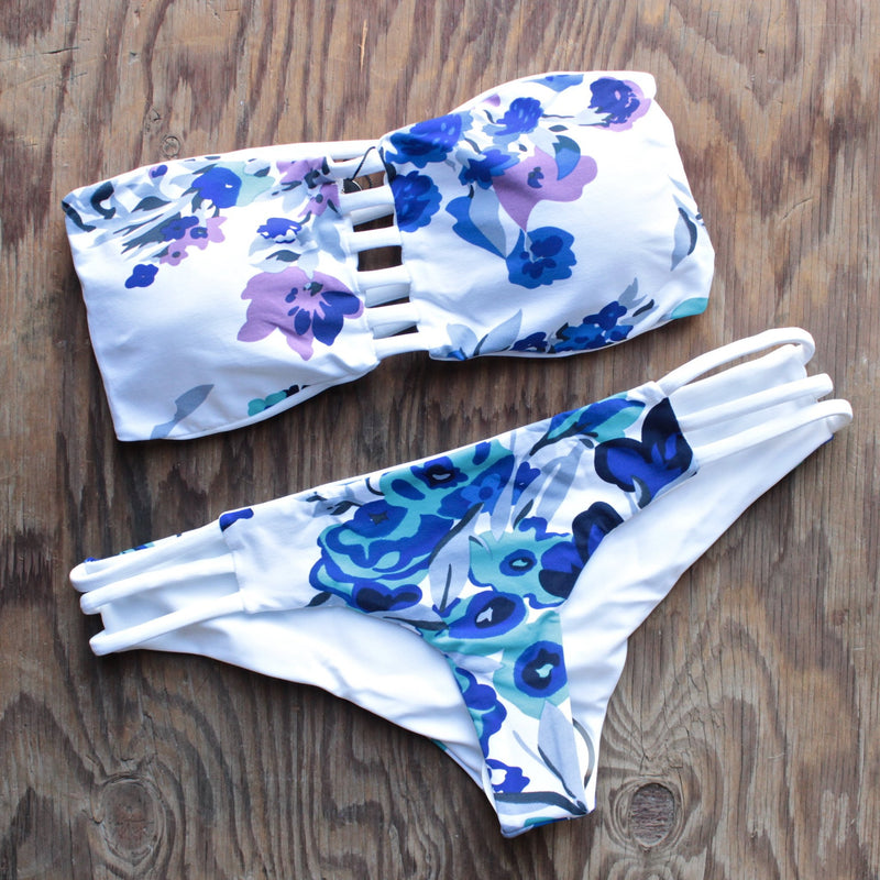 khongboon swimwear - alicante reversible full-cut two piece handmade bikini - shophearts - 1