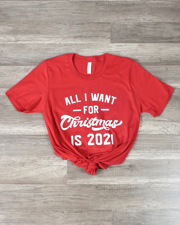 Distracted - All I Want For Christmas is 2021 in Red