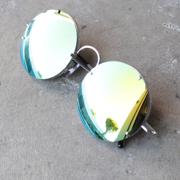 spitfire poolside in silver / gold mirror lens - shophearts - 1