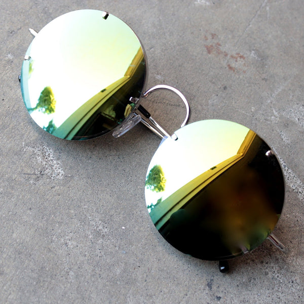 spitfire poolside in silver / gold mirror lens - shophearts - 2
