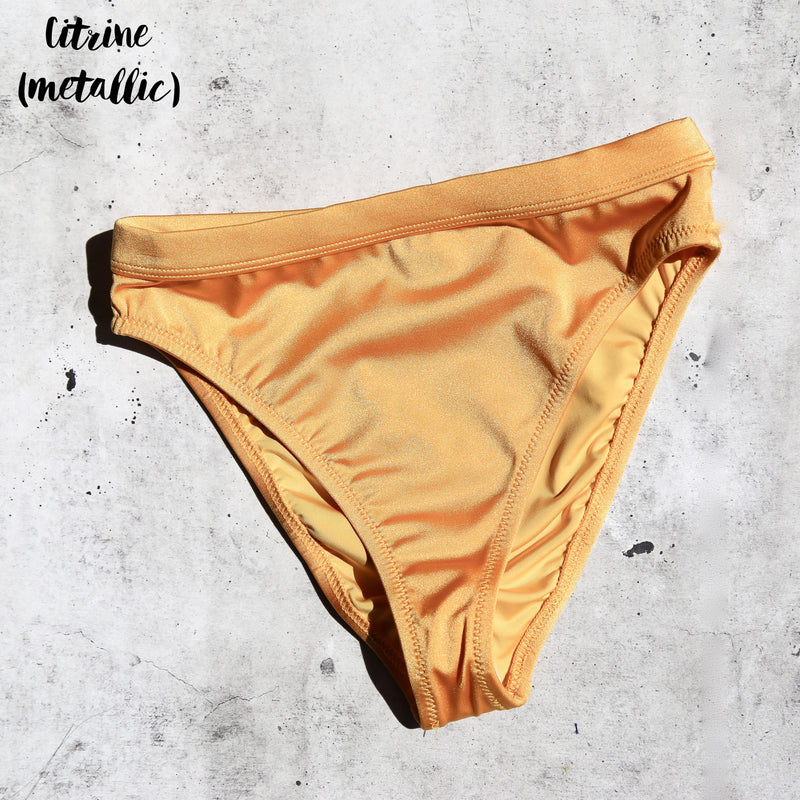 Dippin' Daisy's Sporty Swim Top + Banded High Waist Cheeky Bottom Bikini Separates - More Colors
