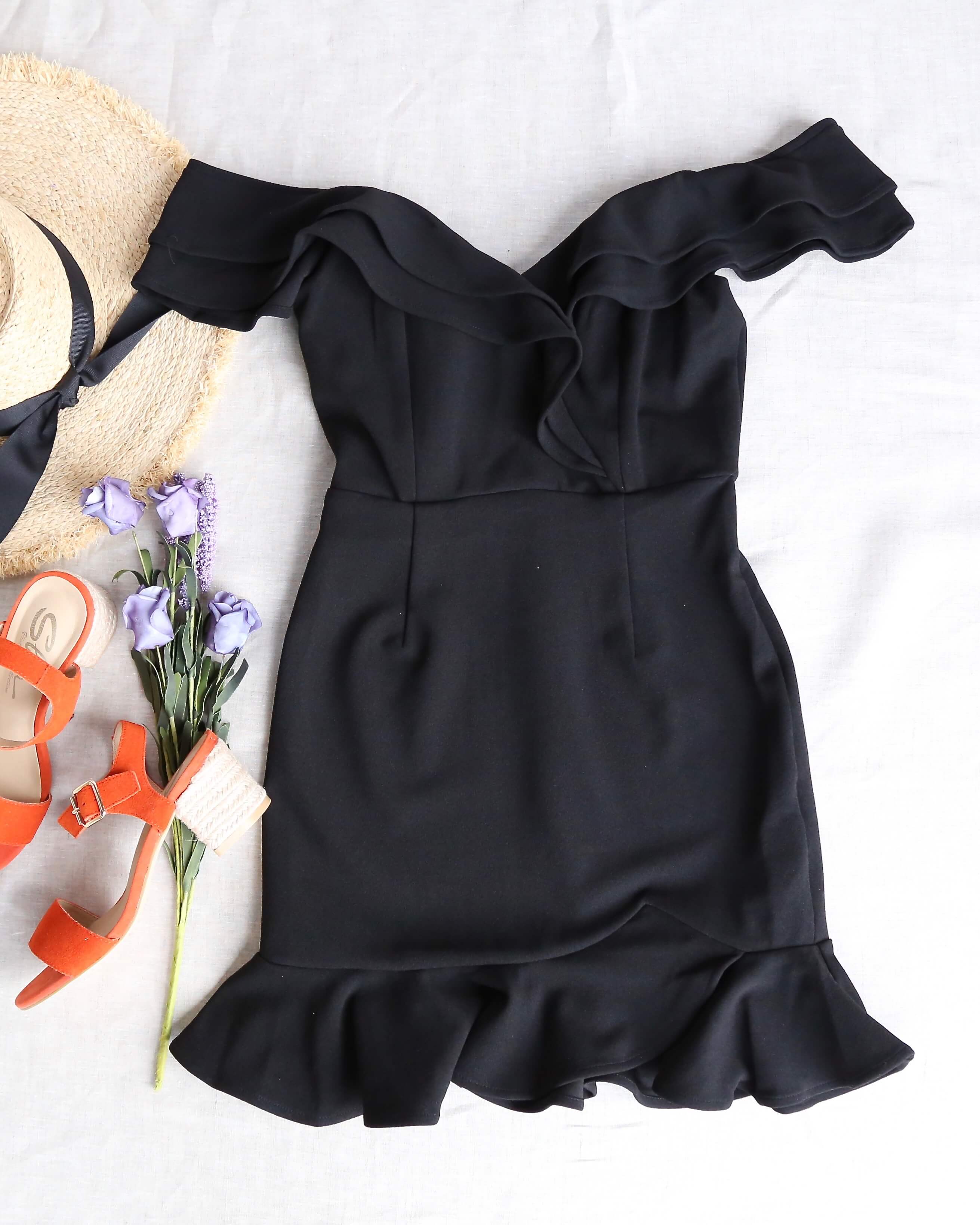 velvet black midi dress Lien Mesh Velvet Plunge Midi Dress / Black | MESHKI