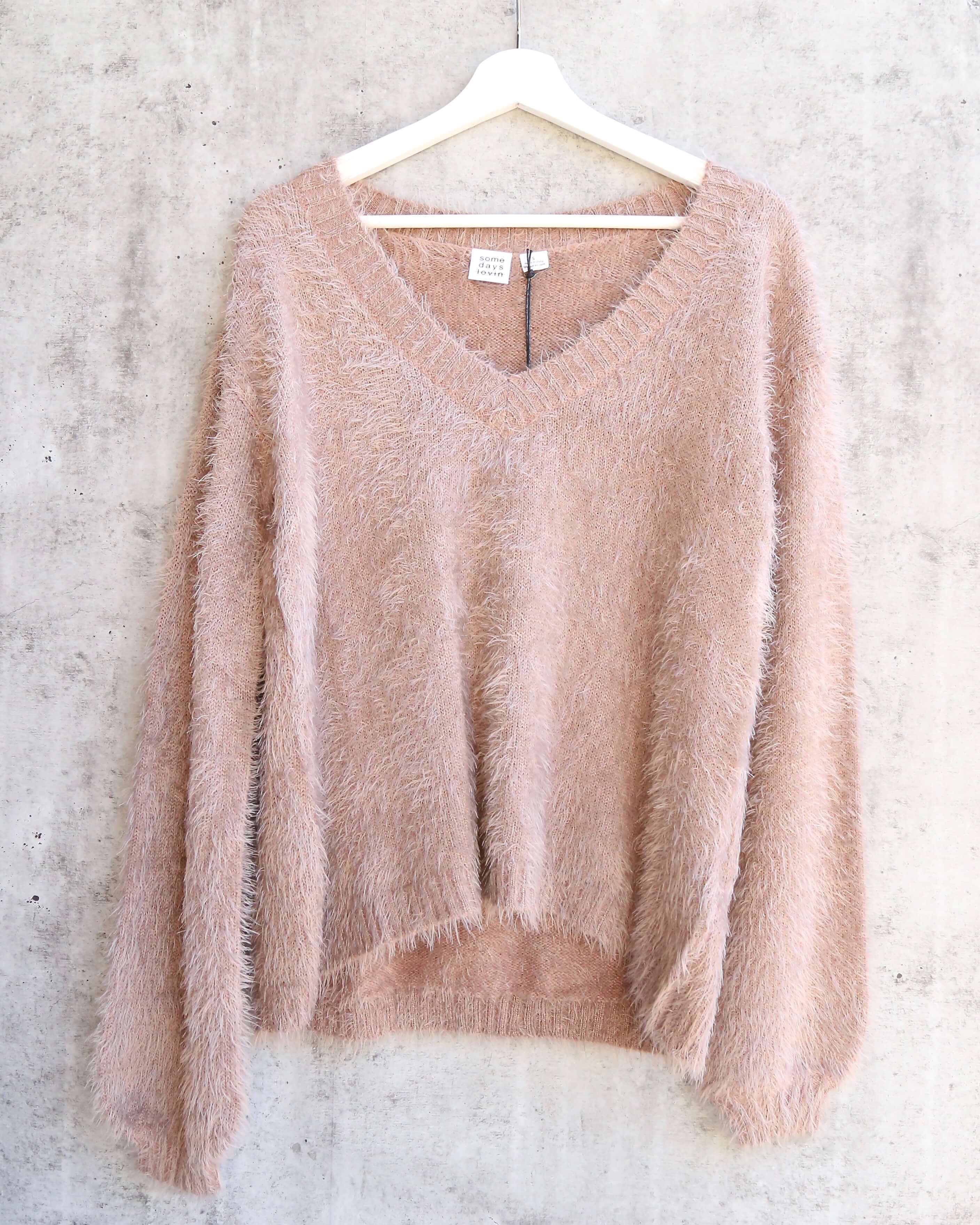 Fall Days Fuzzy Sweater Melodious Store