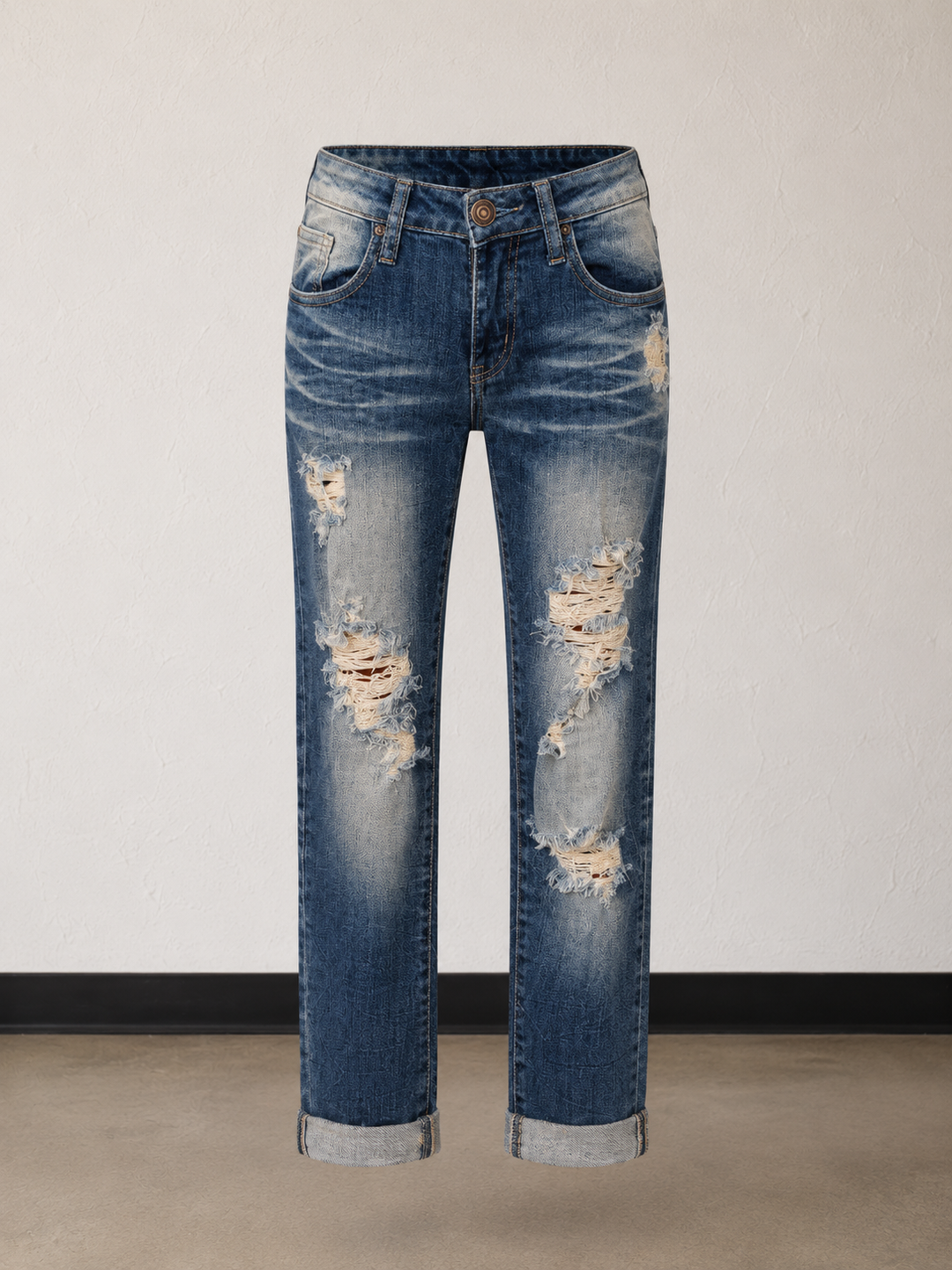 7th Street Distressed Skinny Denim Jeans