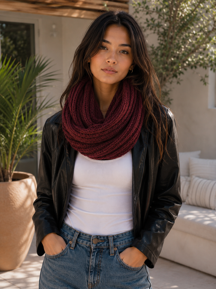 Analise - Chunky Braided Infinity Scarf in More Colors
