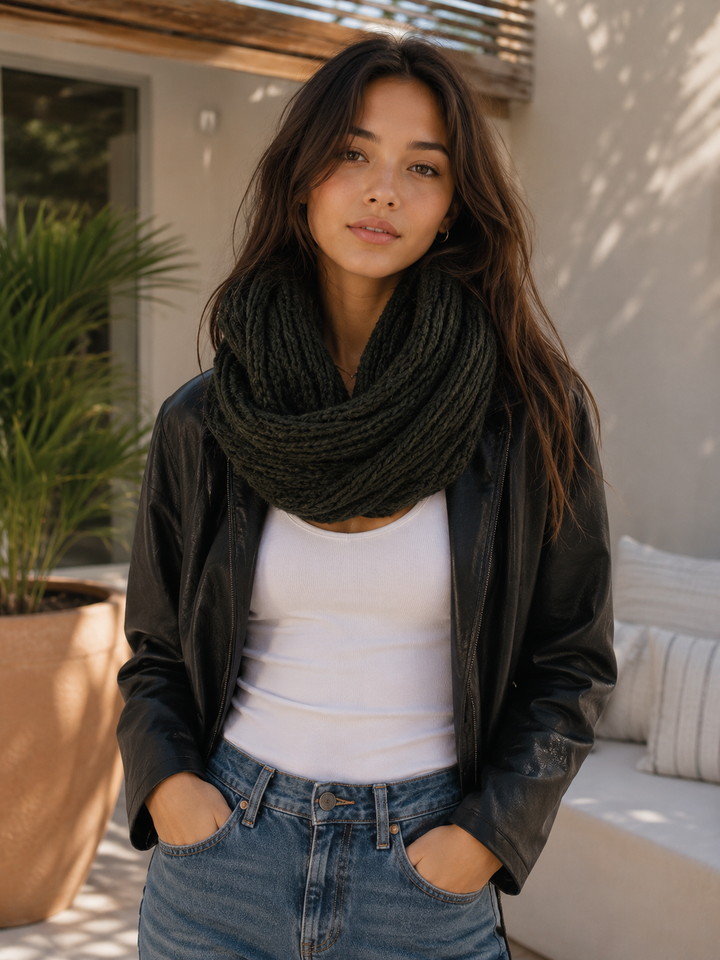 Analise - Chunky Braided Infinity Scarf in More Colors