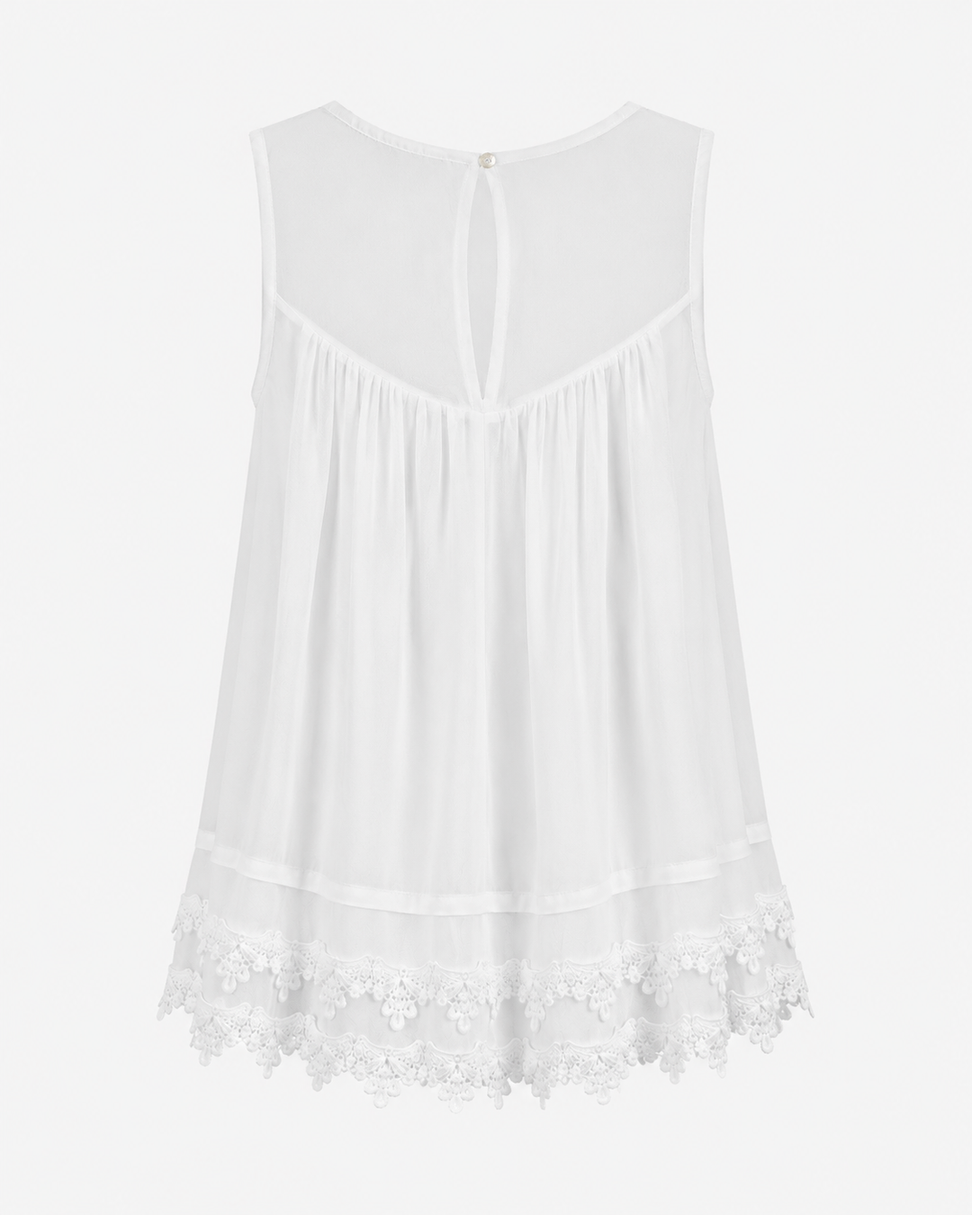 Angel Sleeveless Lace Flowy Top -  More Colors