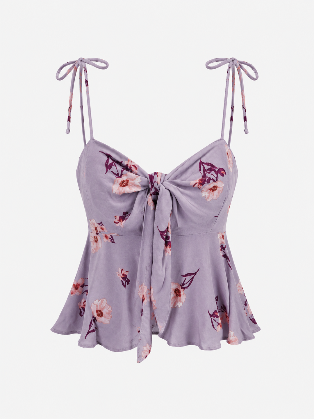 Cotton Candy - Azalea tie front baby doll smocked back tank top