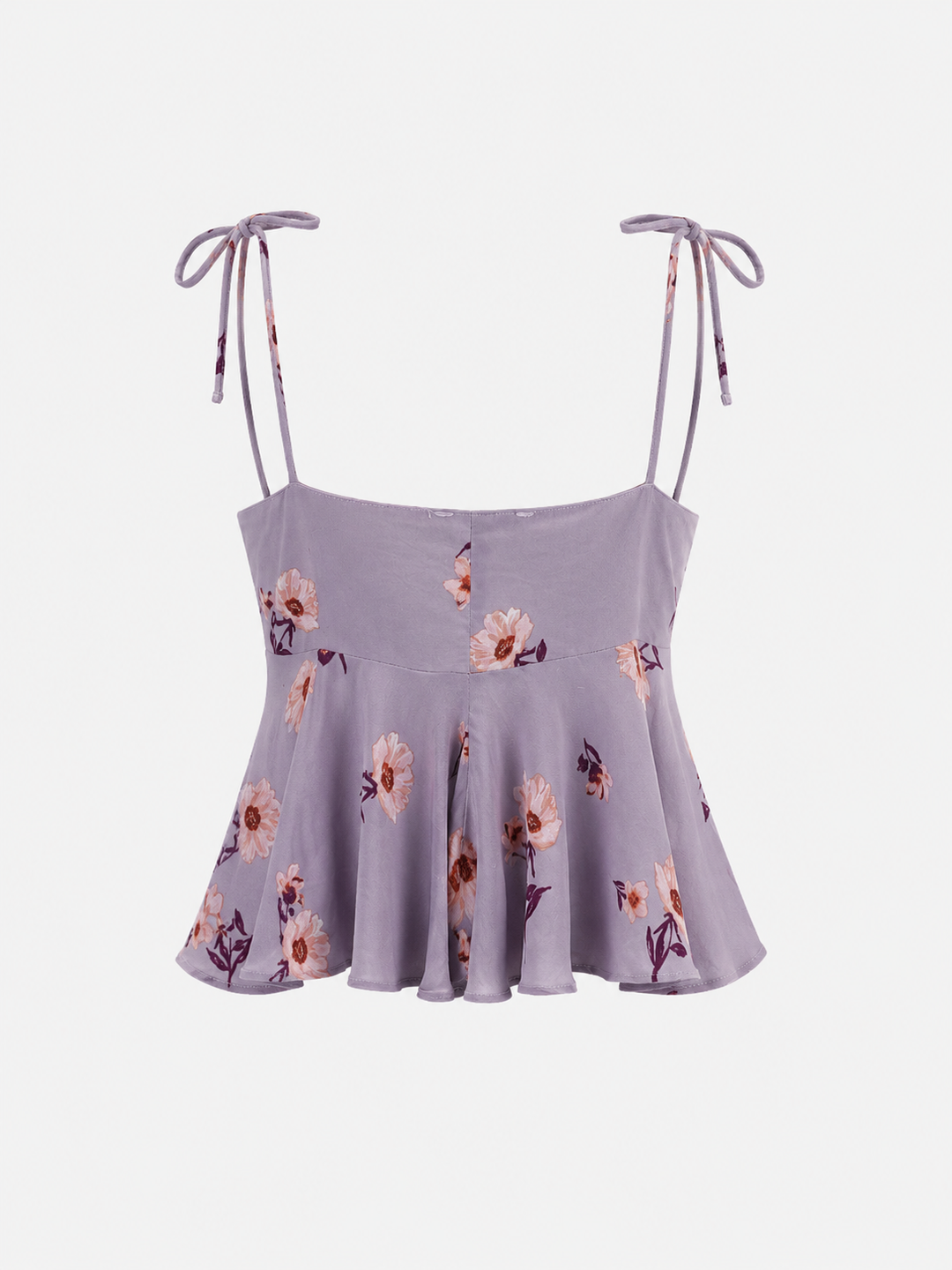 Cotton Candy - Azalea tie front baby doll smocked back tank top