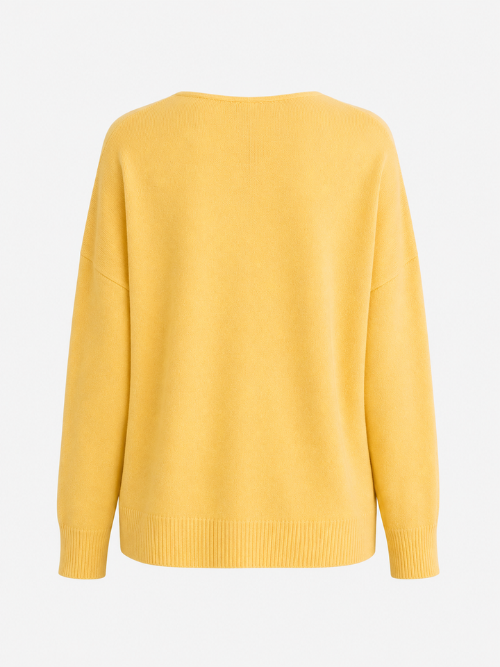 Dreamers - Front Seam V-Neck Sweater in More Colors
