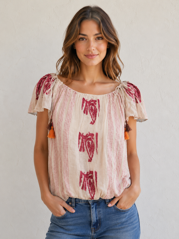Free People - Pukka Tee in Sand