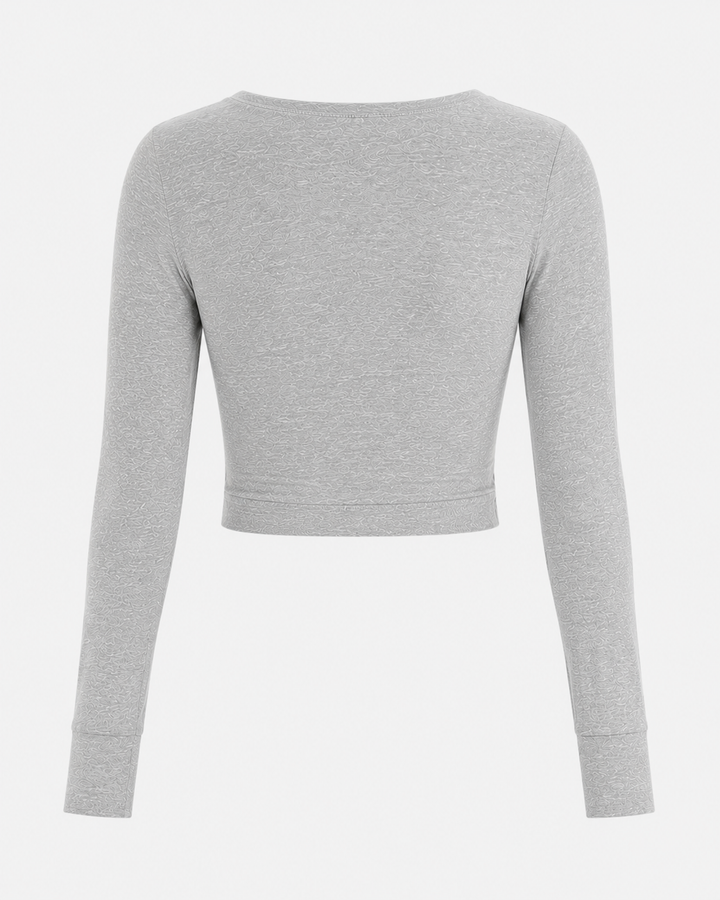 Free People Movement - Undertow Long Sleeve T-shirt in Heather Grey