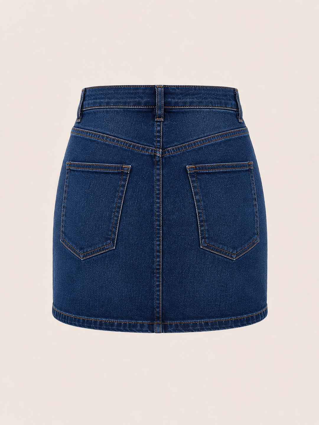Free People We The Free Denim Stretch Skirt Teagan Mini in Blue Sparrow