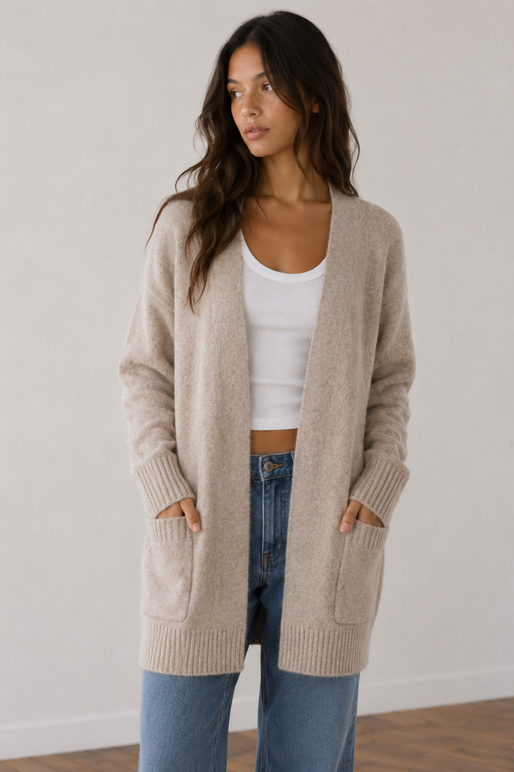 Mossy Style Open Front Long Cardigan in More Colors