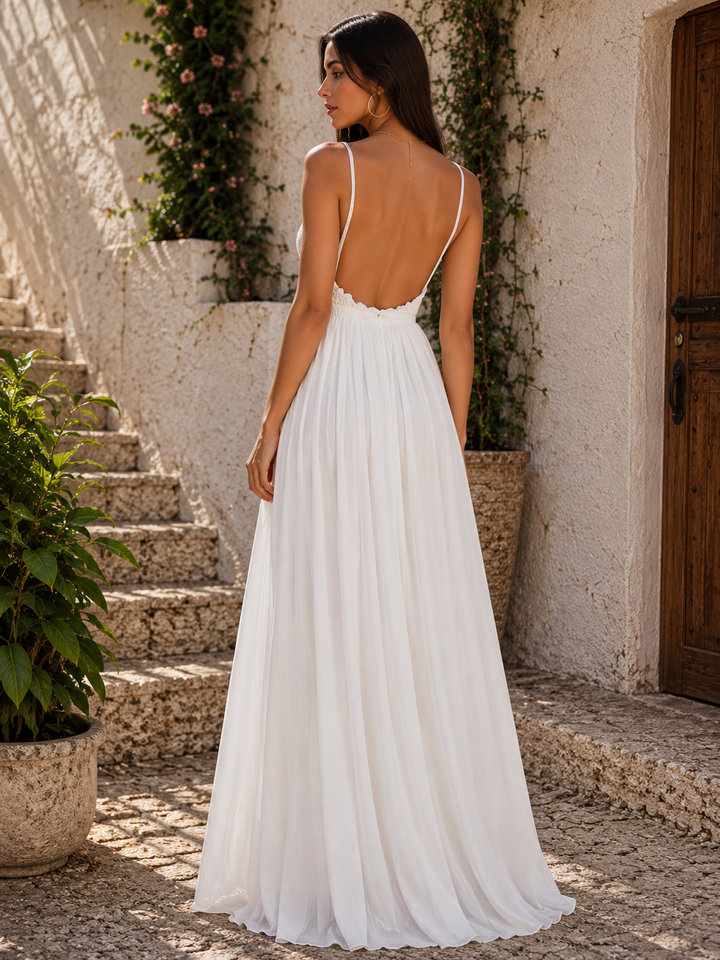 Open Back Crochet Maxi Dress in More Colors