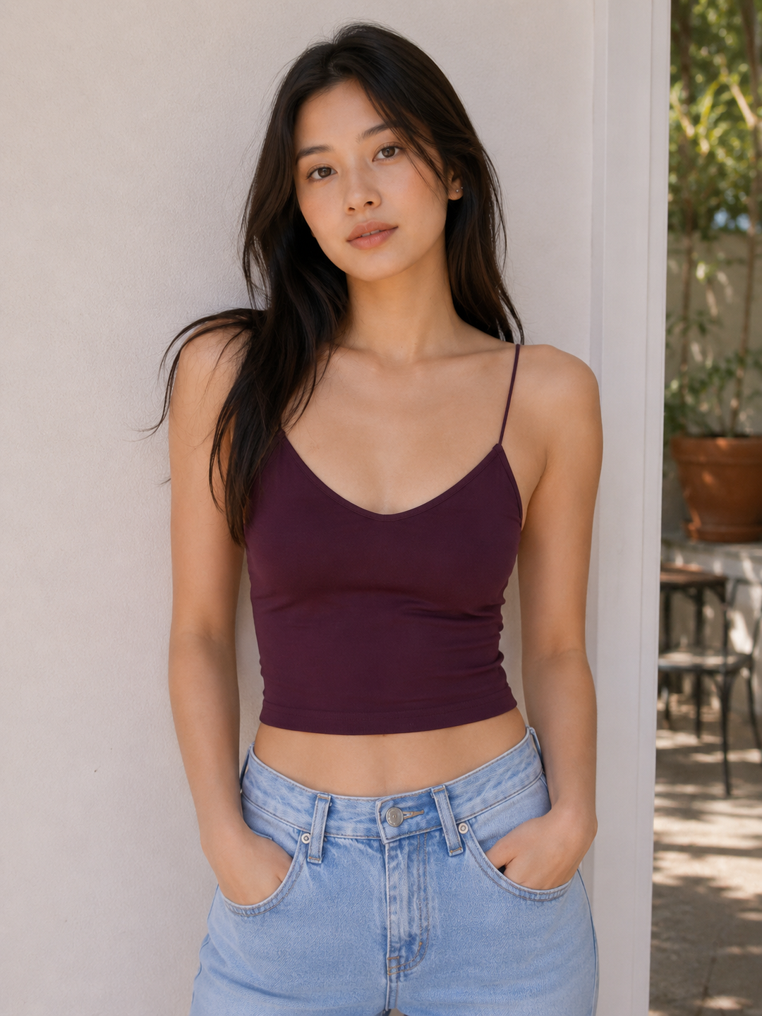 Sidney Skinny Strap Cropped Cami in More Colors