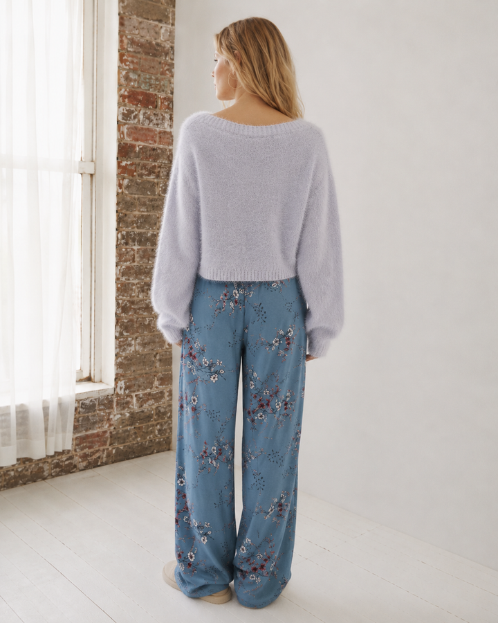 Final Sale - Somedays Lovin - Clover Fields Knitted Fuzzy Jumper/Sweater in Grey
