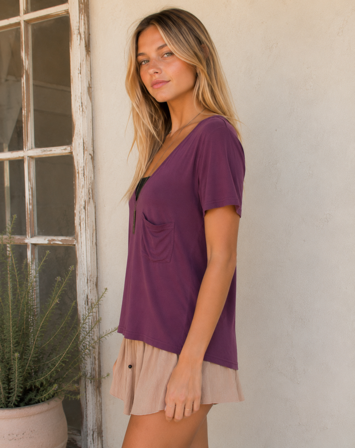 Tease Me Oversized Soft V-Neck T-Shirt in More Colors