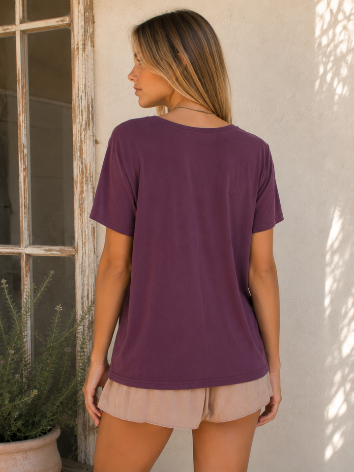 Tease Me Oversized Soft V-Neck T-Shirt in More Colors