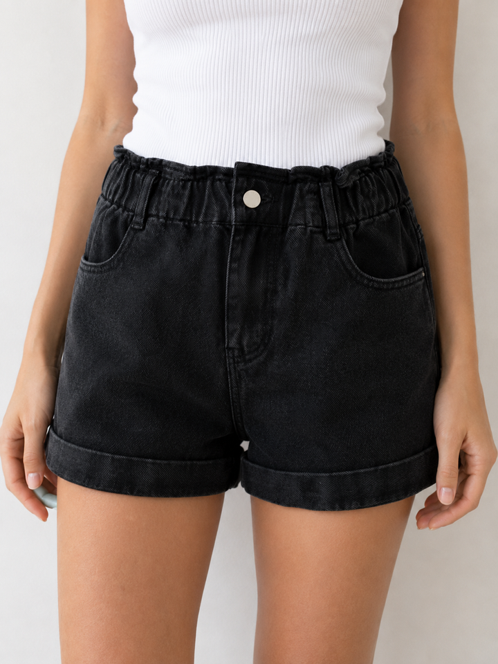Wild Honey - Hot Shot Paperbag Denim Shorts - More Colors