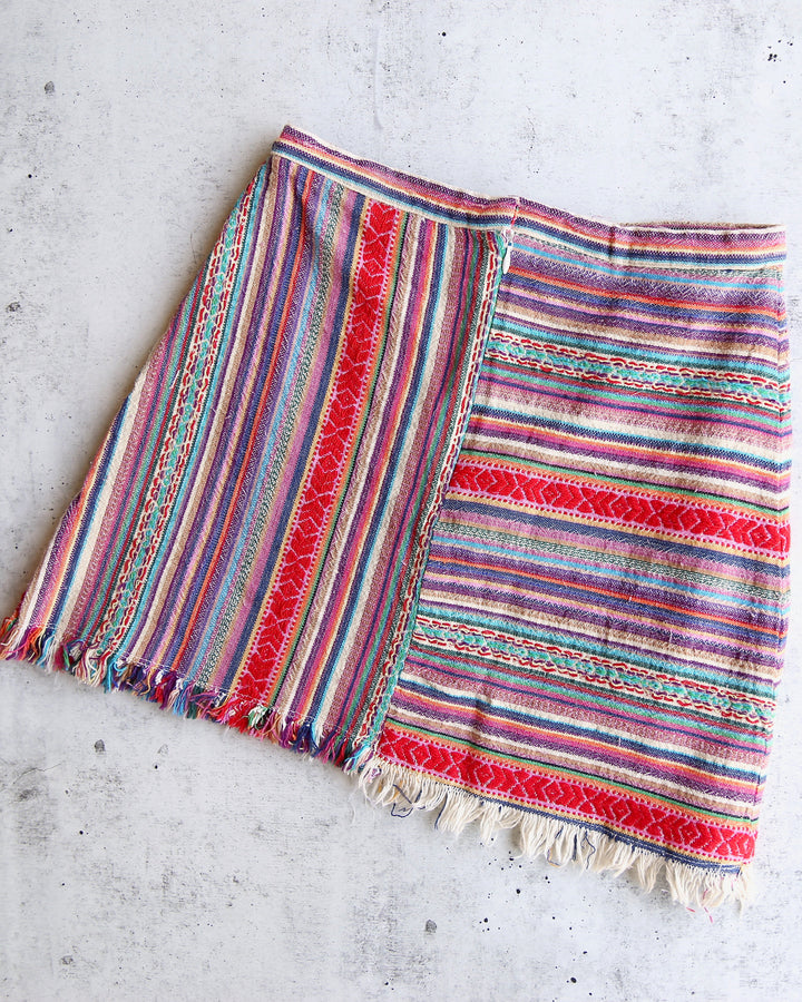 Paper Hearts No Boundaries High Waisted Woven Mini Skirt – Multi