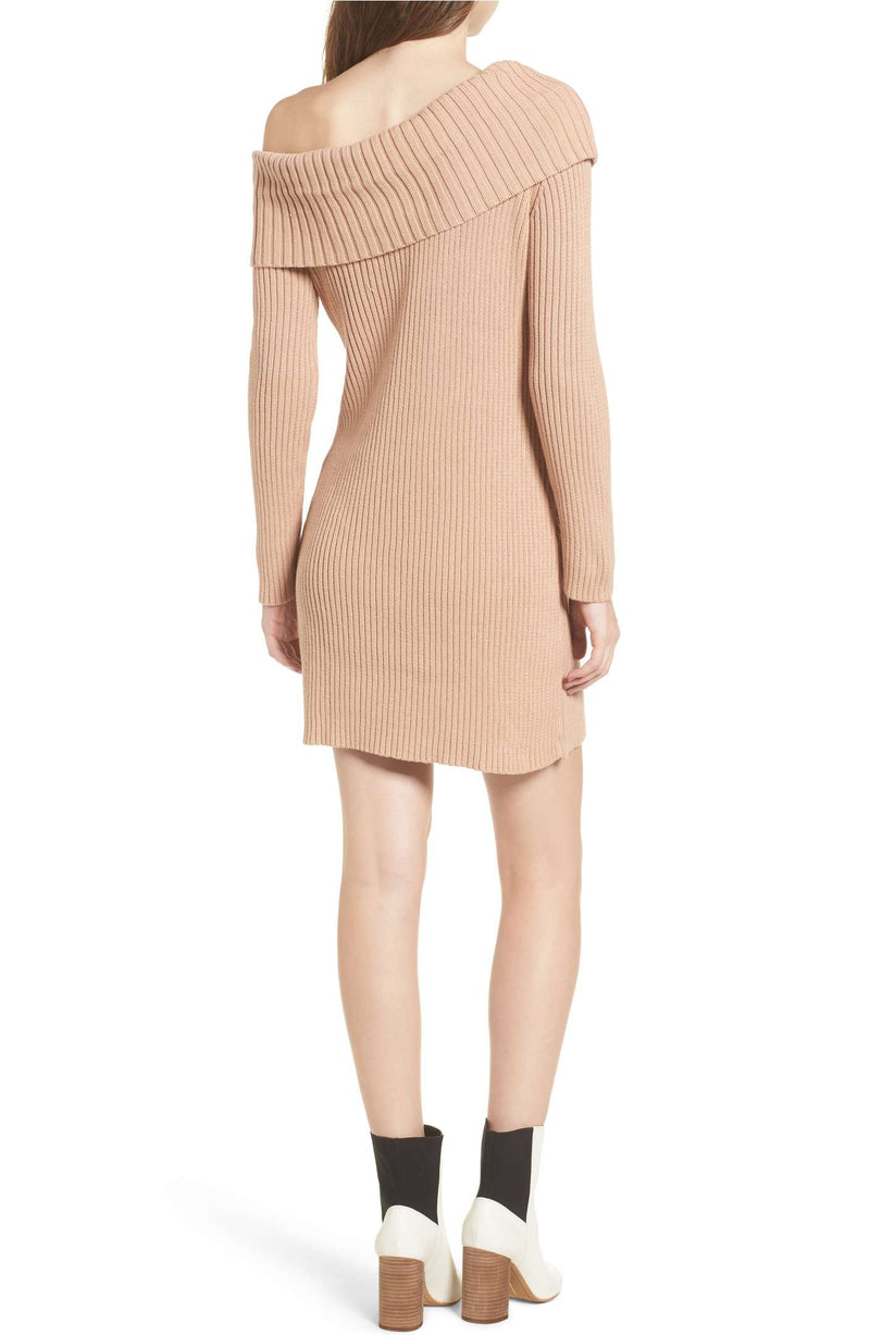 Final Sale - Somedays Lovin - Like a Melody Knitted Off The Shoulder Sweater Dress