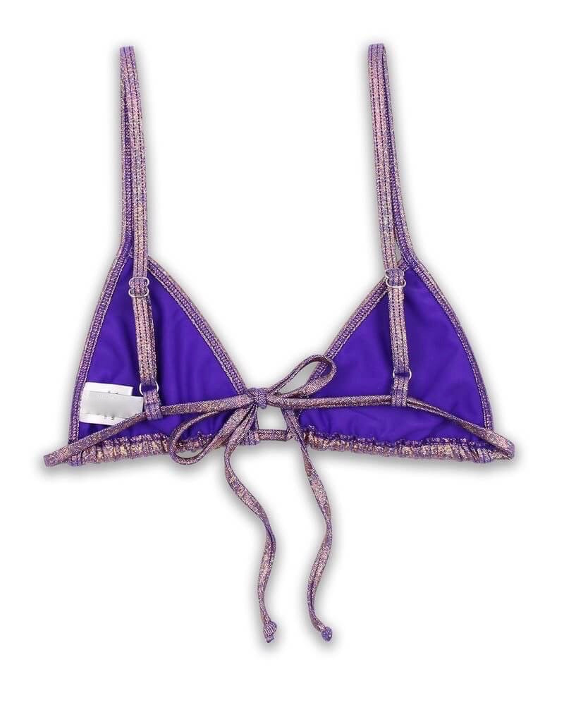 Final Sale - Dippin Daisys - Metallic Minimal Triangle Bikini Top - More Colors