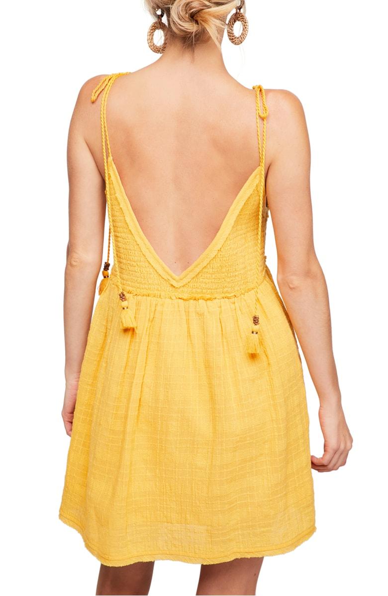 Endless Summer by Free People - Sun Drenched Minidress in Yellow
