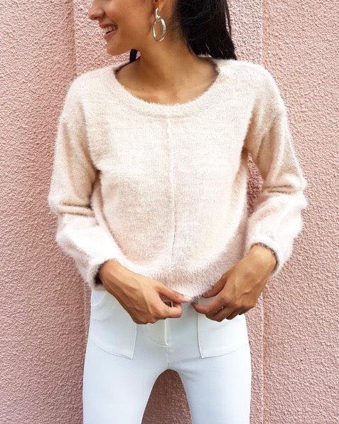 Fuzzy Cropped Sweater in More Colors