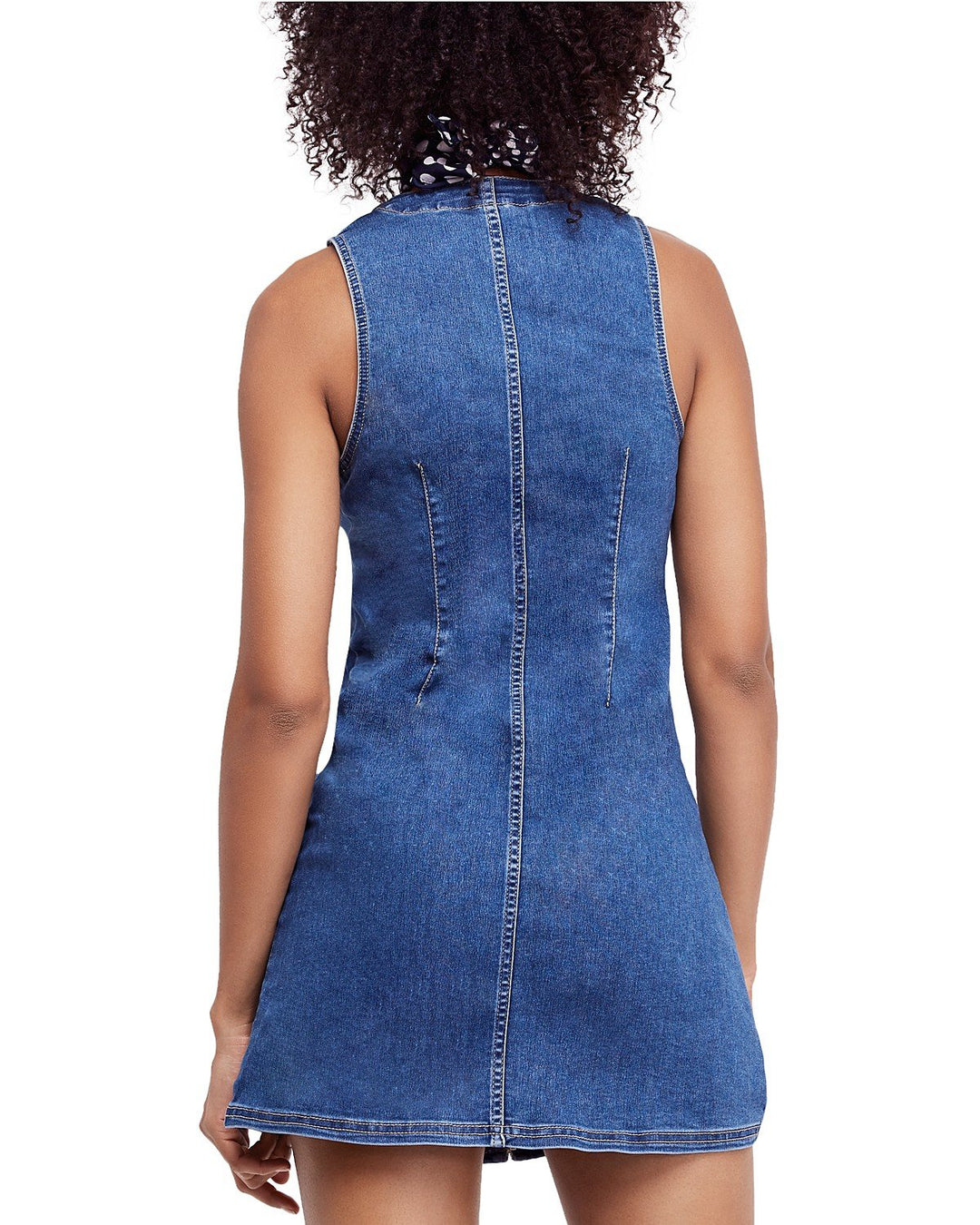 Free People - Wandering Star Denim Mini Dress in Blue Shop Hearts Free People - Wandering Star Denim Mini Dress in Blue Shop Hearts