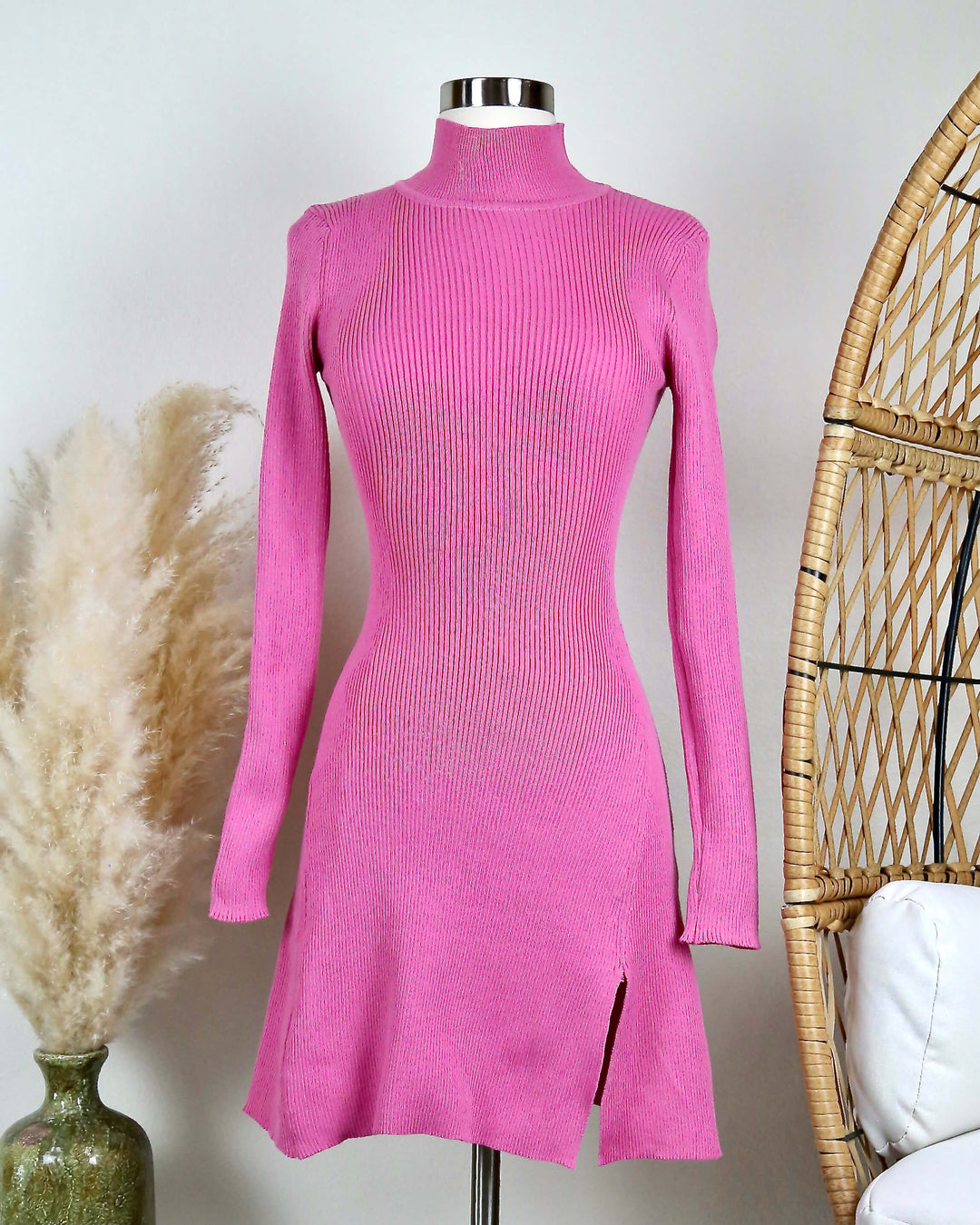 All The Rumors Are True Long Sleeve Ribbed Sweater Dress in Magenta Shop Hearts All The Rumors Are True Long Sleeve Ribbed Sweater Dress in Magenta Shop Hearts