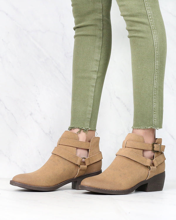 BC Footwear - Communal Cut Out Ankle Booties in More Colors