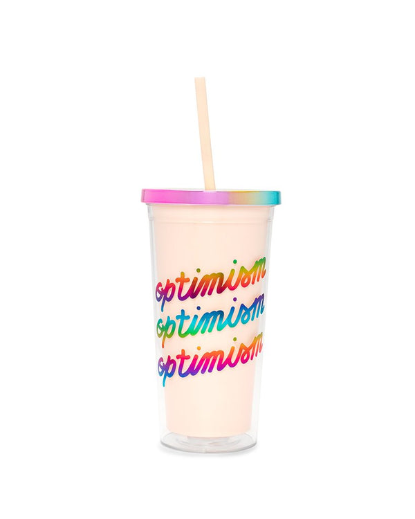 Ban.Do - Deluxe Sip Sip Tumble with Straw in Optimism