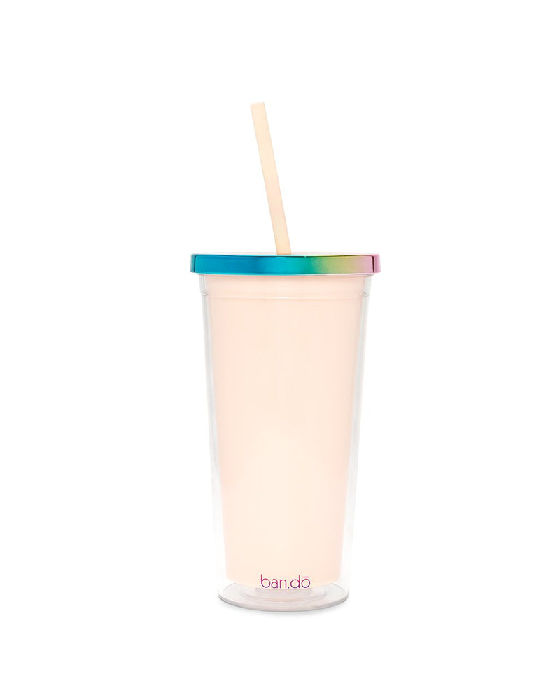 Ban.Do - Deluxe Sip Sip Tumble with Straw in Optimism