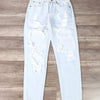 Reverse - High Waisted Destroyed Boyfriend Jeans