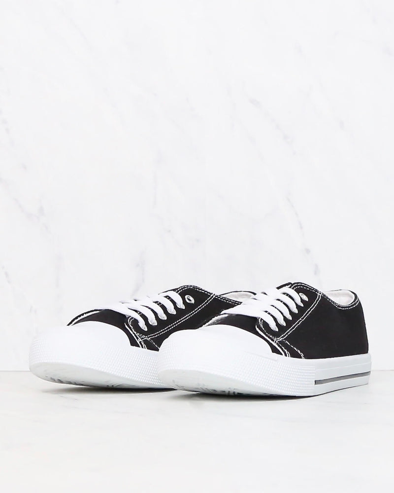 Canvas Low Top Sneakers - More Colors