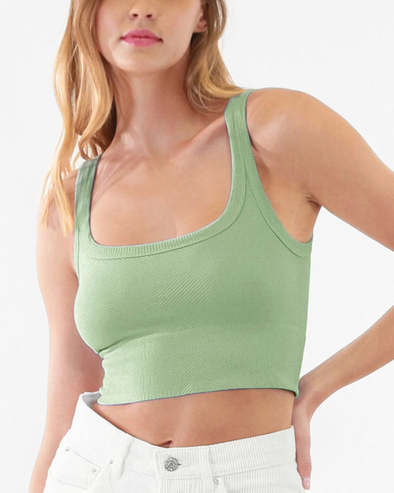 Casey Ribbed Crop Top in More Colors