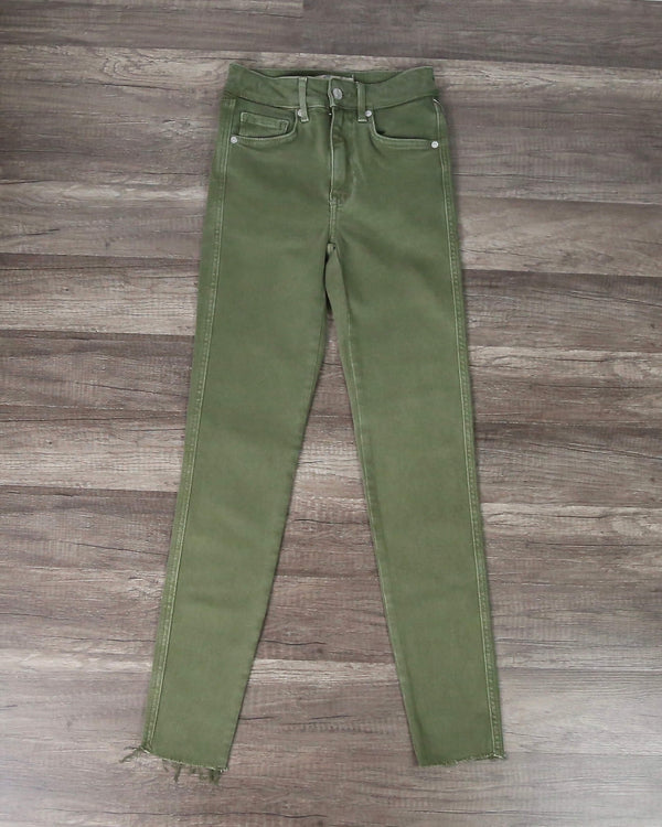 Free People - Raw High Rise Jegging - Army Green
