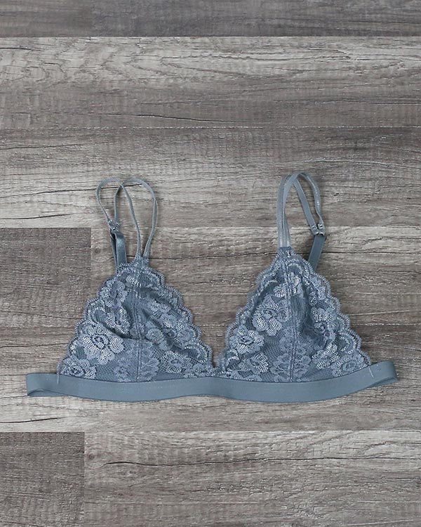 Floral Triangle Lace Bralette in More Colors