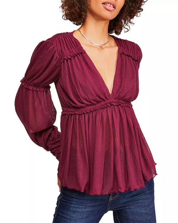 Free People - Day Dreaming Long Sleeve Top - More Colors