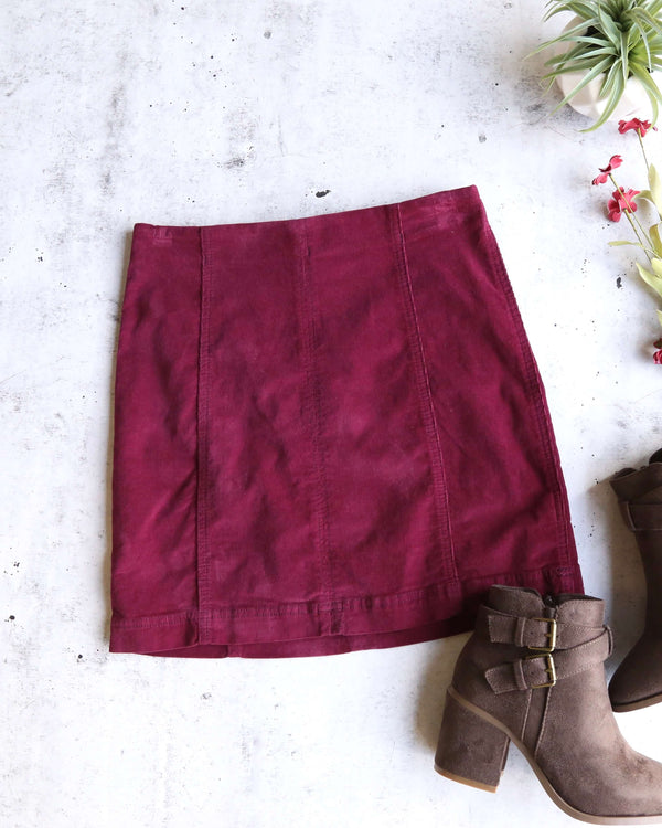 Free People - Modern Femme Corduroy Western Inspired Mini Skirt