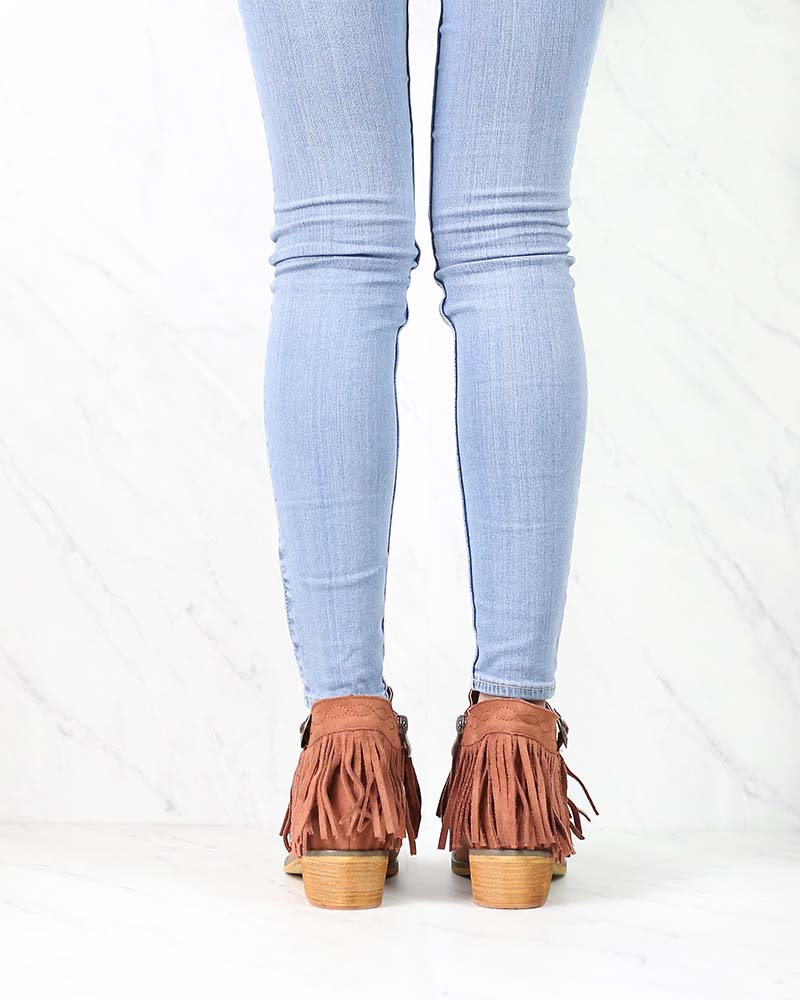 Fringe Boho Ankle Booties in More Colors