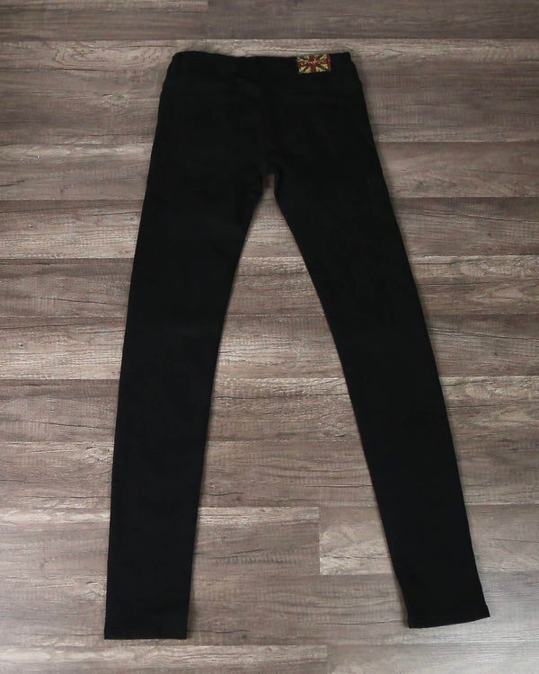 Final Sale - Machine Jeans - Low Rise Skinny Jeans - Black