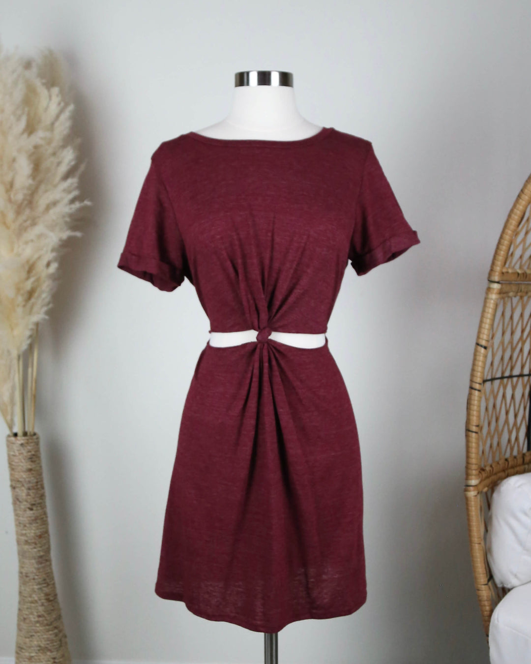 honey punch knot front t shirt dress Honey Punch