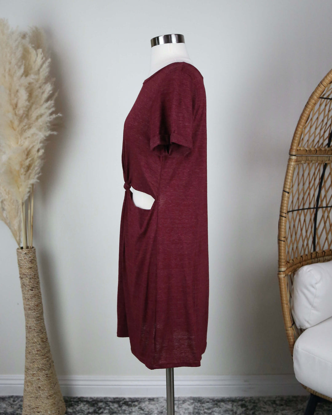 honey punch knot front t shirt dress Cutout Tshirt Dress Honey Punch S (4-6)