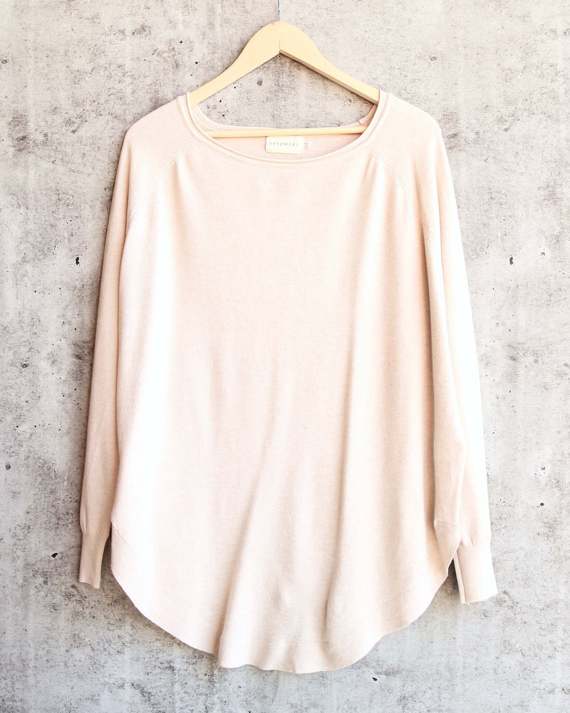 Dreamers - Shirttail Hem Sweater in More Colors