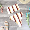 Final Sale - Reverse - Lean On Stripe Bandeau High Waist Bikini Set